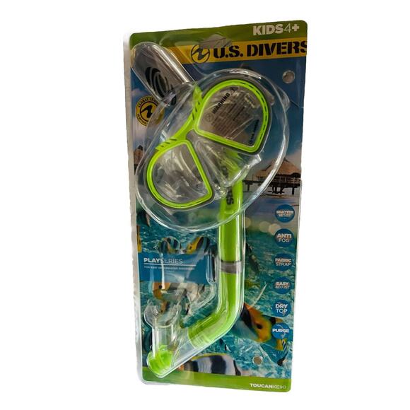 US Divers Playseries Kids Mask and Dry Top Snorkel Combo Set New In Packaging - Picture 4 of 8